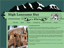 Tablet Screenshot of lonesomehut.com